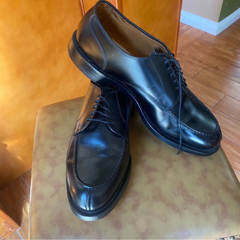 Allen Edmonds Men’s Bradley 2601 Black Split-Toe Blucher US Size 10.5